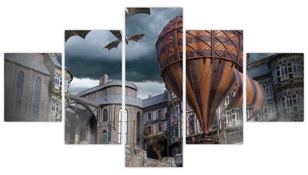 Obraz - Surrealistyczny krajobraz (125x70 cm)