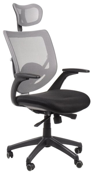 Fotel biurowy KB-8904 szary