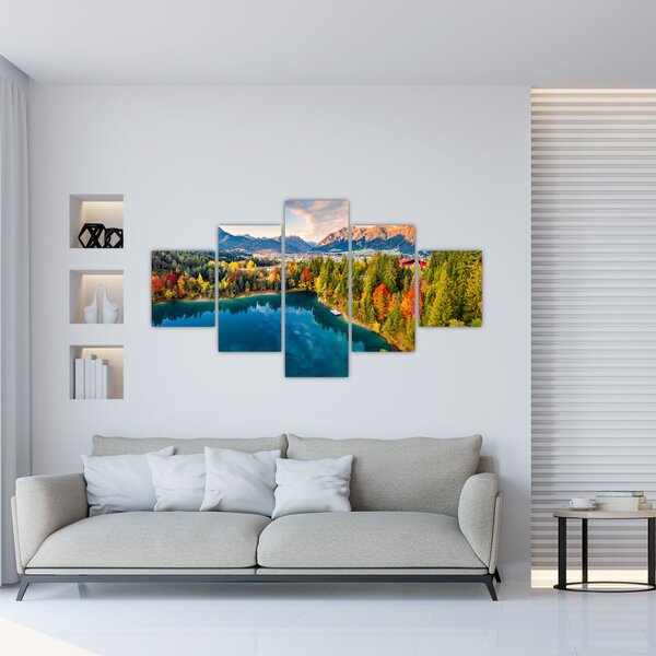 Obraz - Jezioro Urisee, Austria (125x70 cm)