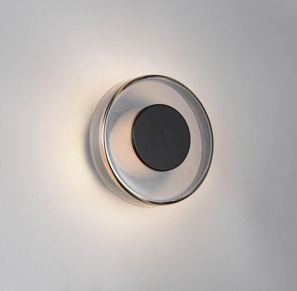Kinkiet LED ze ściemniaczem w kolorze matowej czerni ø 22 cm Celeste – Trio