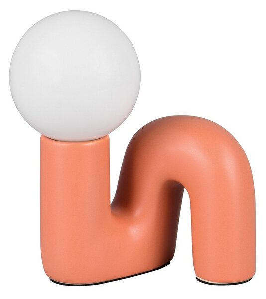 Pomarańczowa lampa stołowa ceramiczna (wysokość 21,5 cm) Quinn – Reality