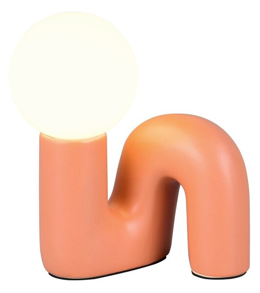 Pomarańczowa lampa stołowa ceramiczna (wysokość 21,5 cm) Quinn – Reality