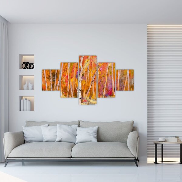 Obraz - Jesienny las (125x70 cm)