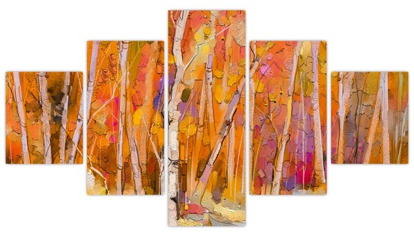 Obraz - Jesienny las (125x70 cm)