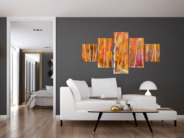 Obraz - Jesienny las (125x70 cm)