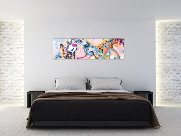 Obraz - Abstrakcja bajki (170x50 cm)