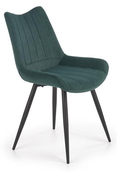 Krzesło K388 VELVET ciemno zielone