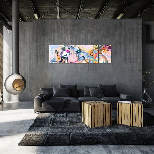Obraz - Abstrakcja bajki (170x50 cm)