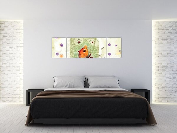 Obraz- Dusza ptaka (170x50 cm)