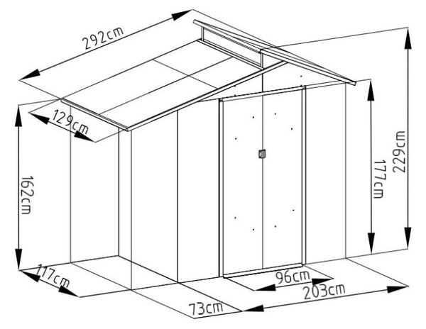 Domek ogrodowy Oscar E-A – Rojaplast