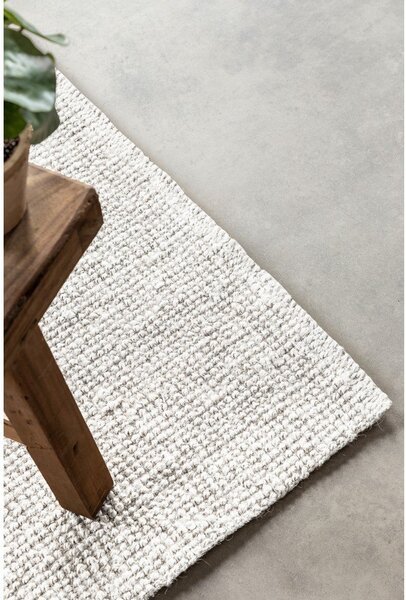 Jasnoszary dwustronny chodnik tkany ręcznie z juty 80x200 cm Bouclé Jaipur – Hanse Home