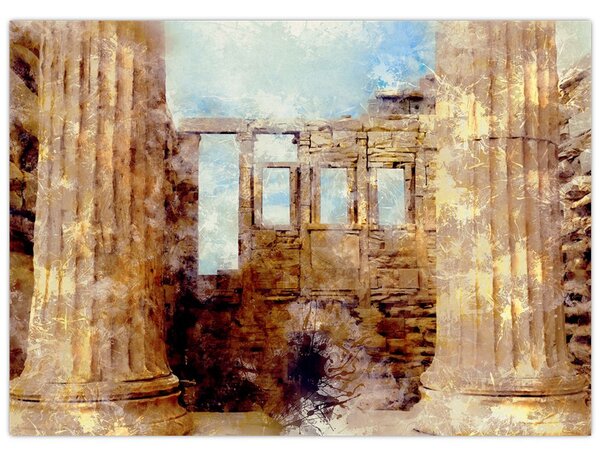 Obraz - Erechtejon, Ateny, Grecja (70x50 cm)