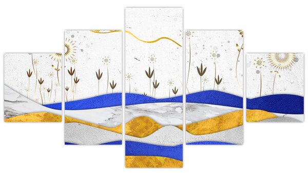 Obraz - Złote Góry (125x70 cm)