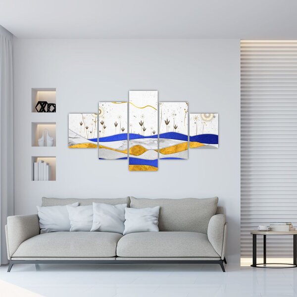 Obraz - Złote Góry (125x70 cm)