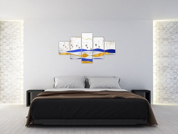 Obraz - Złote Góry (125x70 cm)
