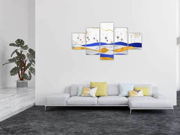Obraz - Złote Góry (125x70 cm)