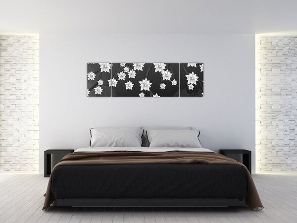 Obraz - Kwiaty na gałęziach (170x50 cm)