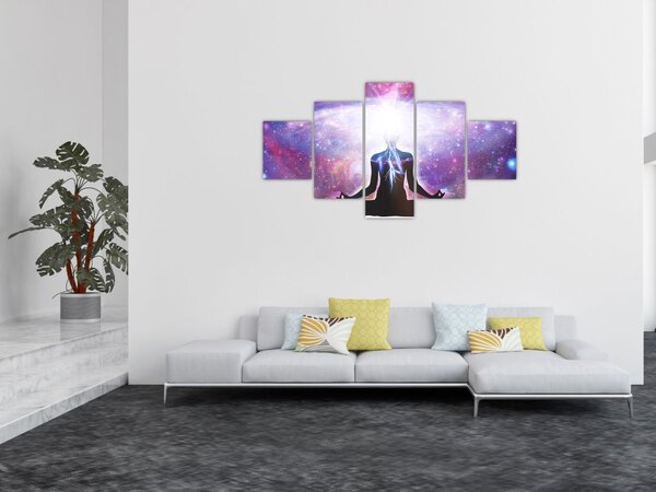 Obraz - Łączenie się z wszechświatem (125x70 cm)