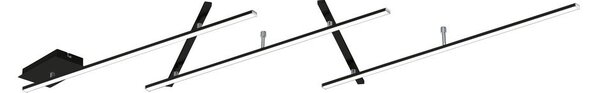 Lampa sufitowa LED ze ściemniaczem w kolorze matowej czerni 50x245 cm Indira – Trio