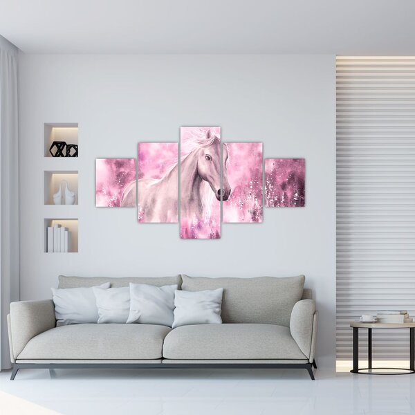 Obraz - Malowany koń (125x70 cm)