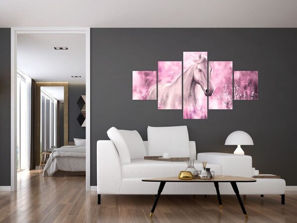 Obraz - Malowany koń (125x70 cm)