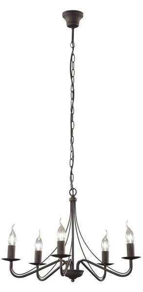 Metalowa lampa wisząca w kolorze brązu ø 55 cm Country – Reality