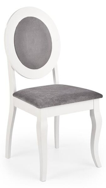 Krzesło BAROCK białe/szare