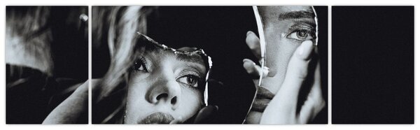 Obraz - Spojrzenie w lustro (170x50 cm)