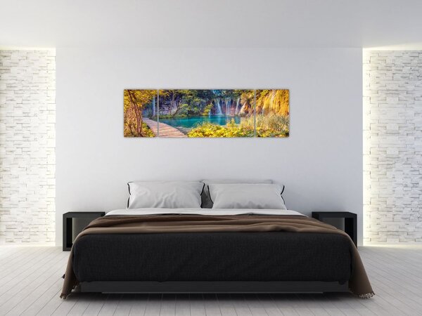 Obraz - Jeziora Plitwickie, Chorwacja (170x50 cm)