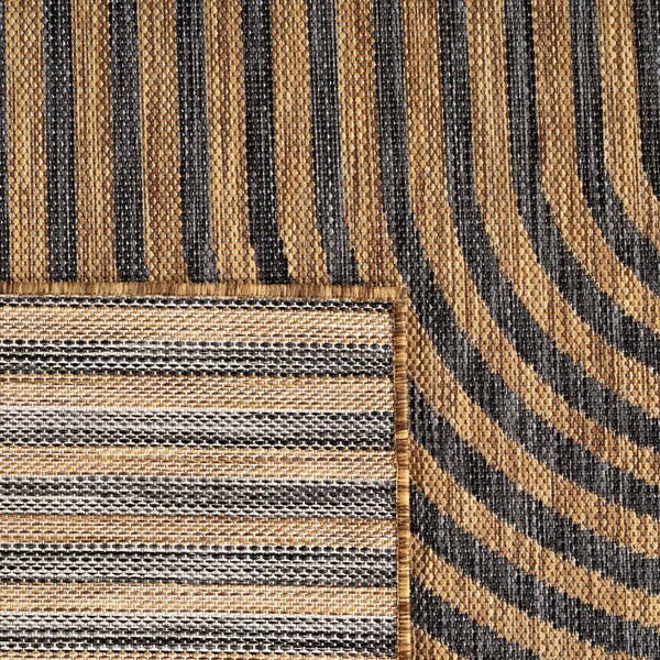 Czarny/brązowy dywan odpowiedni na zewnątrz 160x230 cm Mira 1453 – Ayyildiz Carpets