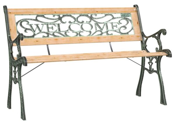 Ławka ogrodowa, 122 cm, lite drewno jodłowe
