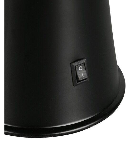 Czarna lampa lawa LED (wysokość 39,5 cm) Etna – Reality