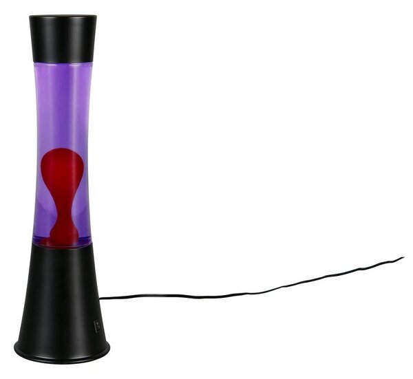 Czarna lampa lawa LED (wysokość 39,5 cm) Etna – Reality