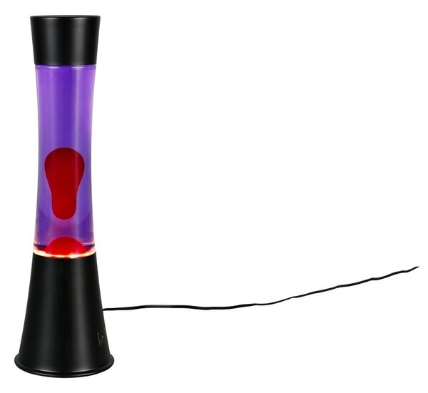 Czarna lampa lawa LED (wysokość 39,5 cm) Etna – Reality