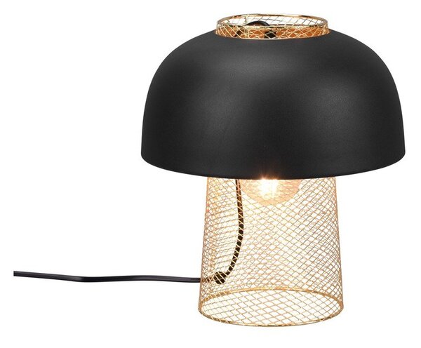 Metalowa lampa stołowa w kolorze matowej czerni (wysokość 28 cm) Punch – Reality
