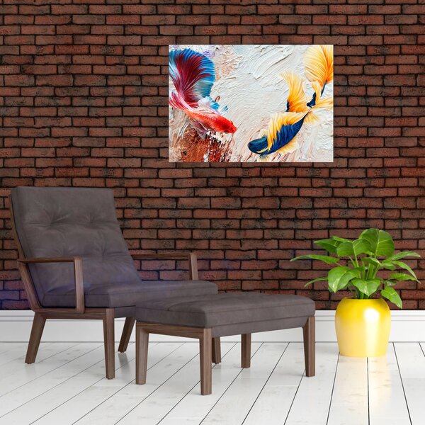 Obraz - Ryby bojowniki (70x50 cm)