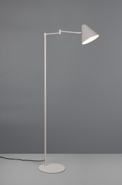 Lampa stojąca z elastyczną konstrukcją w kolorze kości słoniowej (wysokość 126,5 cm) Cosima – Trio
