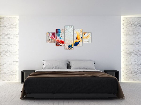 Obraz - Ryby bojowniki (125x70 cm)