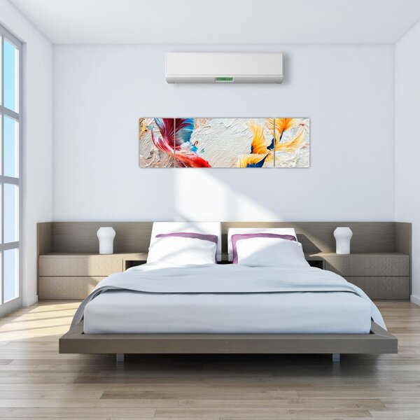 Obraz - Ryby bojowniki (170x50 cm)