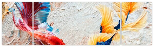 Obraz - Ryby bojowniki (170x50 cm)