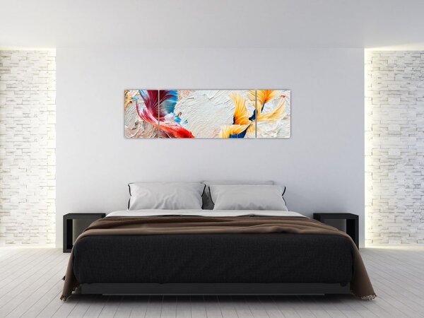 Obraz - Ryby bojowniki (170x50 cm)