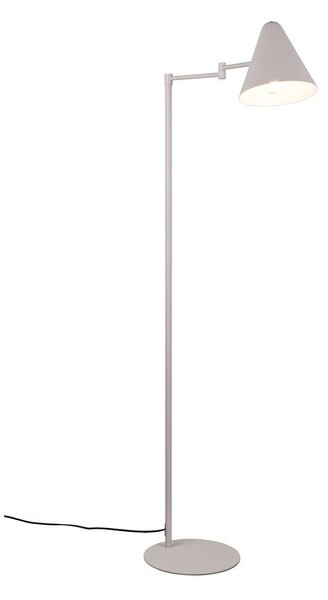 Lampa stojąca z elastyczną konstrukcją w kolorze kości słoniowej (wysokość 126,5 cm) Cosima – Trio