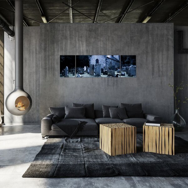 Obraz - Ciemna noc (170x50 cm)