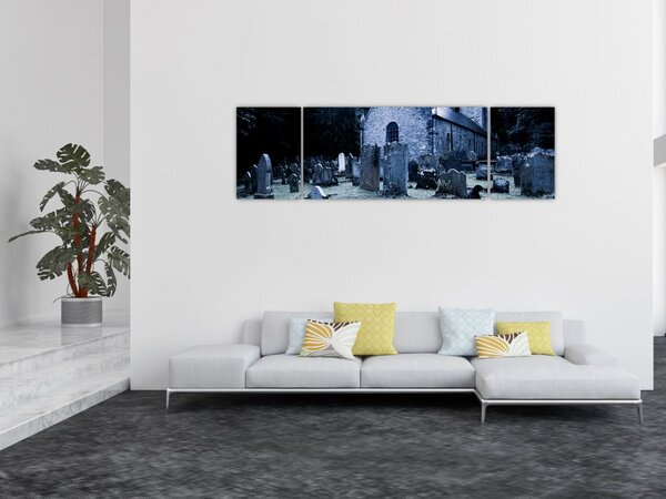 Obraz - Ciemna noc (170x50 cm)
