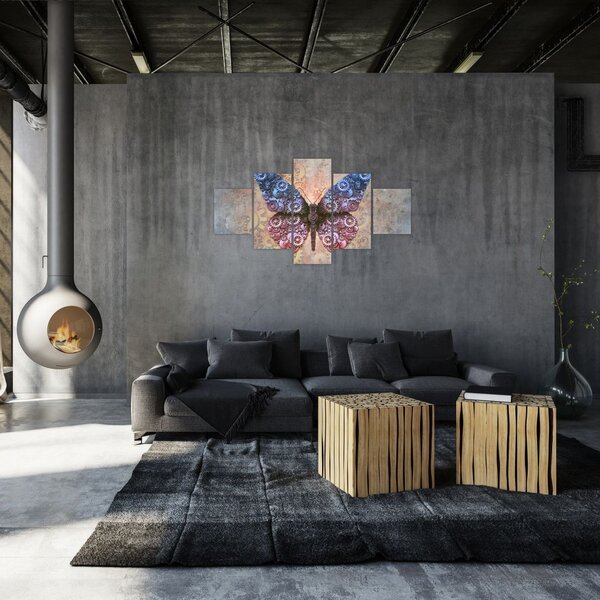 Obraz - Steampunk motyl (125x70 cm)