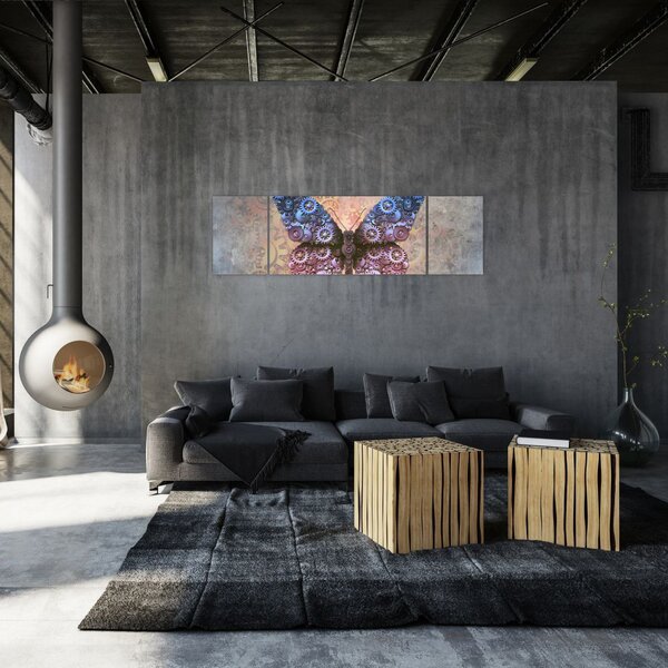 Obraz - Steampunk motyl (170x50 cm)