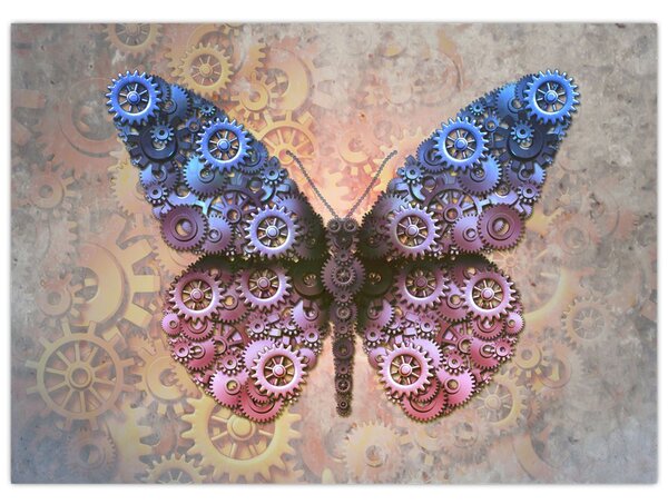 Obraz - Steampunk motyl (70x50 cm)