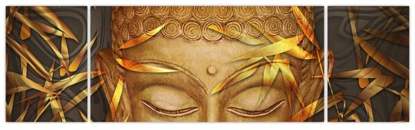 Obraz - Złoty Budda (170x50 cm)
