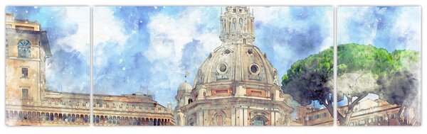Obraz - Kościół Santa Maria di Loreto, Rzym, Włochy (170x50 cm)