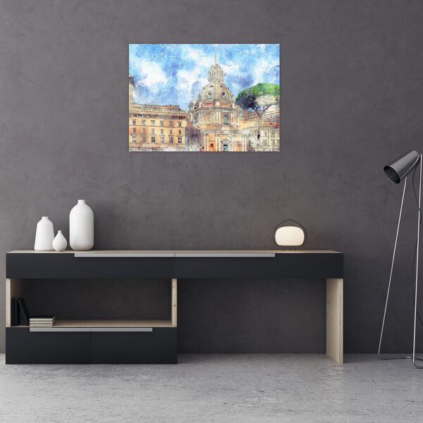 Obraz - Kościół Santa Maria di Loreto, Rzym, Włochy (70x50 cm)
